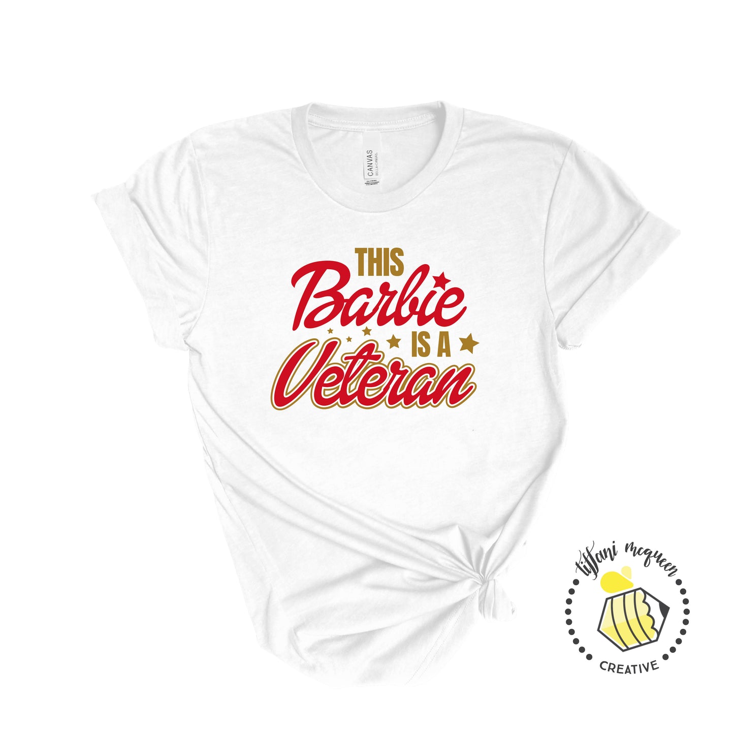 This Barbie is a Veteran White T-shirt