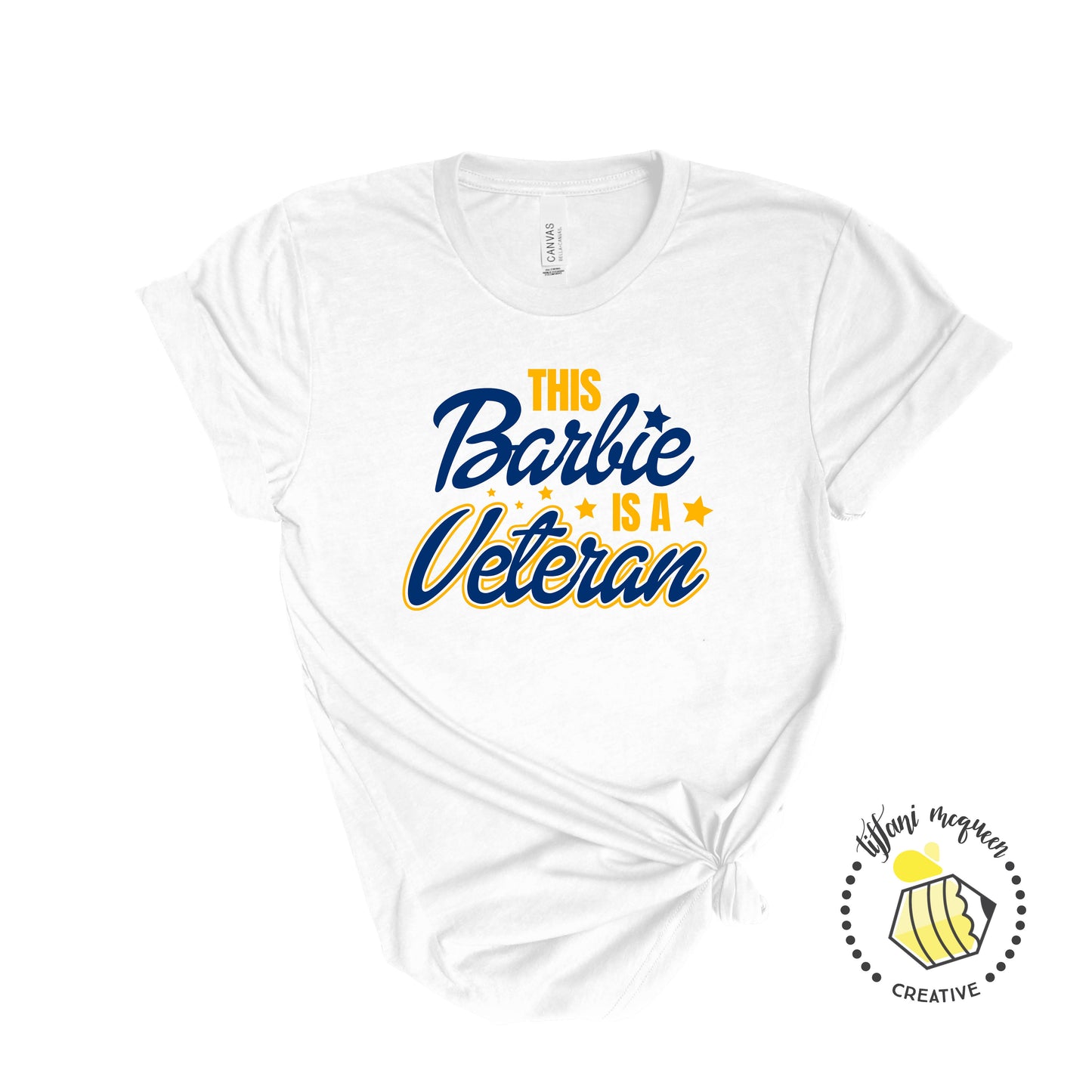 This Barbie is a Veteran White T-shirt